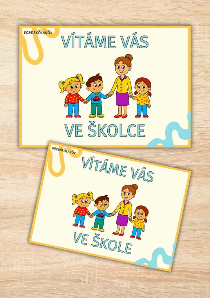 Plakáty – vítáme vás ve školce