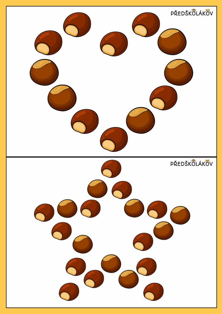10 předloh na kaštanové obrázky