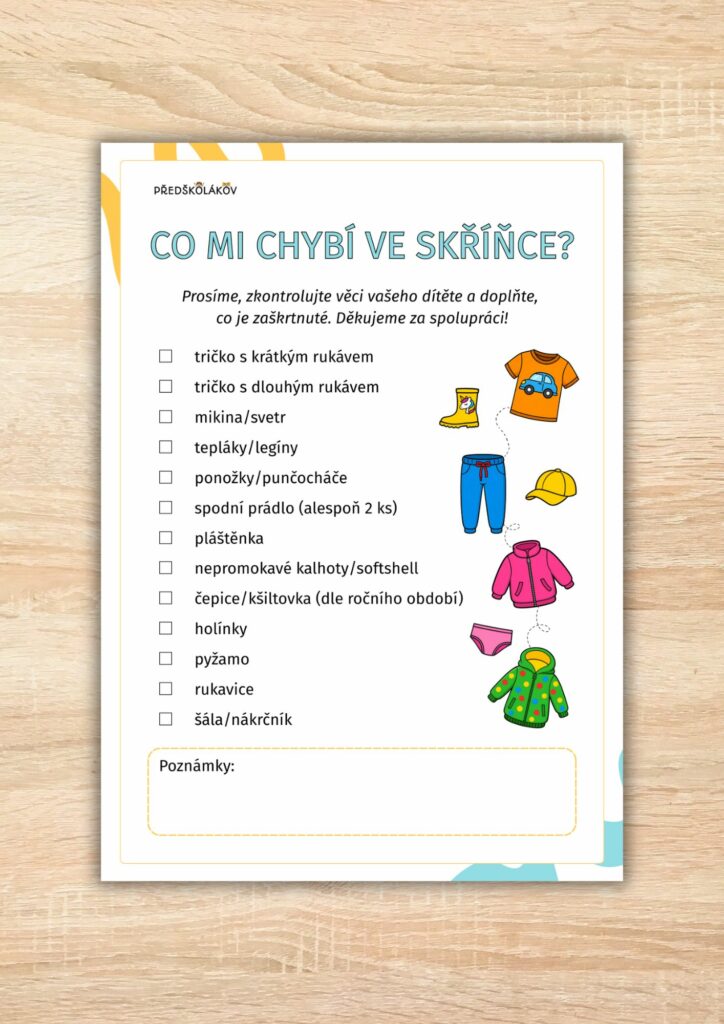 Co mi chybí ve skříňce