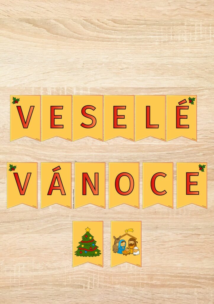 Girlanda – veselé Vánoce