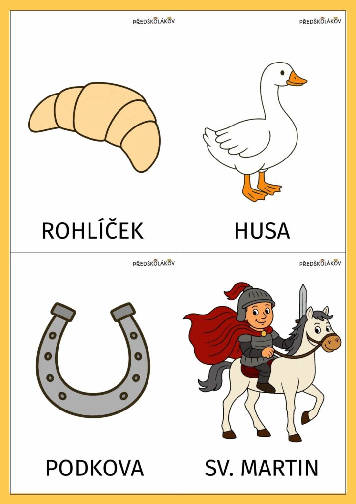 Demonstrační obrázky na svatého Martina