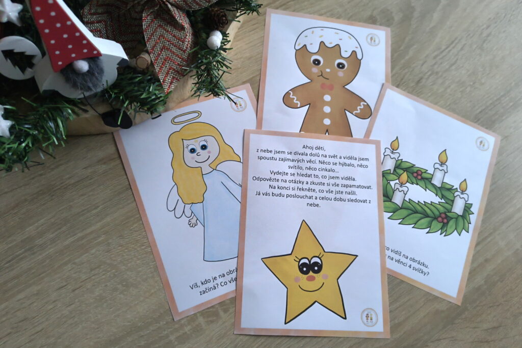 Řeč – adventní obrázky s&nbsp;otázkami k&nbsp;povídání