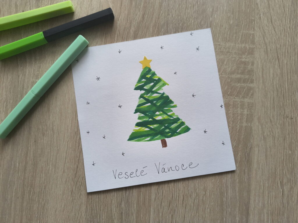 Vánoční přání – stromeček