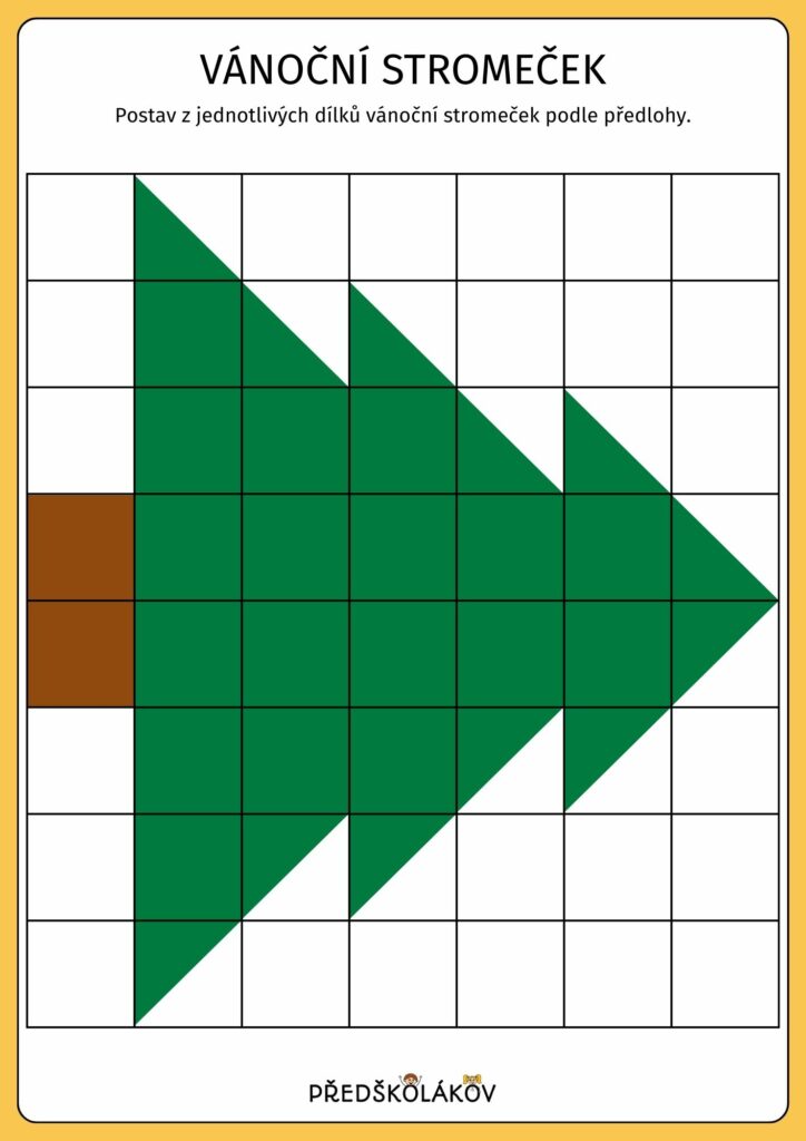 Vánoční stromeček – mozaika
