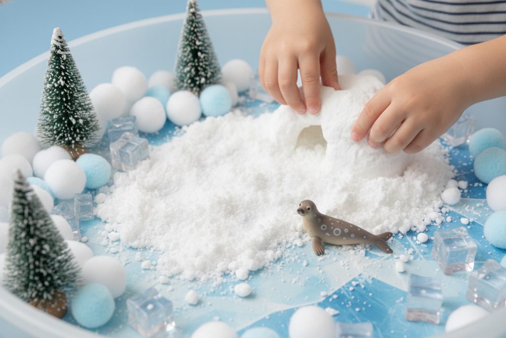 Výprava za polární kruh: Sensory play pro děti s&nbsp;tuleněm