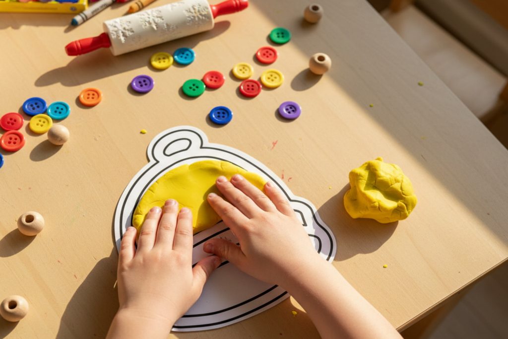 Zimní čepice jako variabilní pomůcka k&nbsp;sensory play pro děti