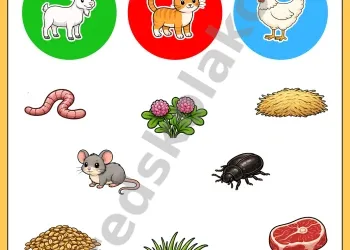 Domácí/hospodářská zvířata – třídění potravy