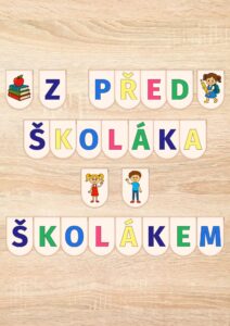 girlanda z předškoláka školákem
