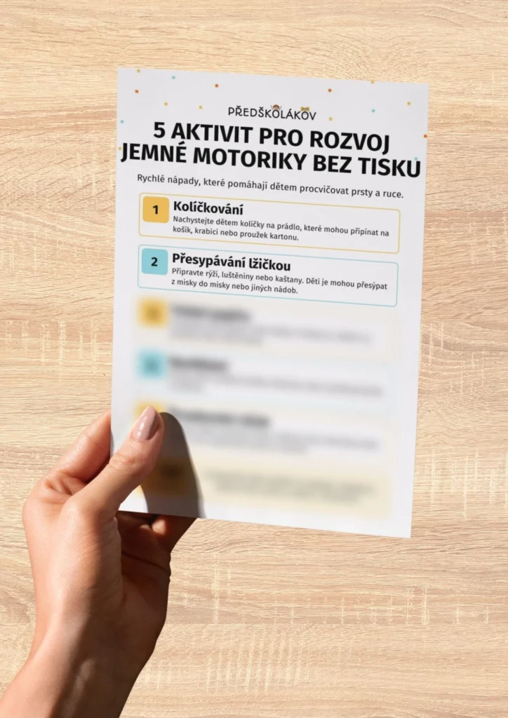 5 jemnomotorických aktivit