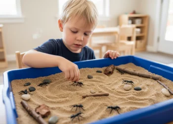 Hmyzí mikrosvět – sensory play pro děti
