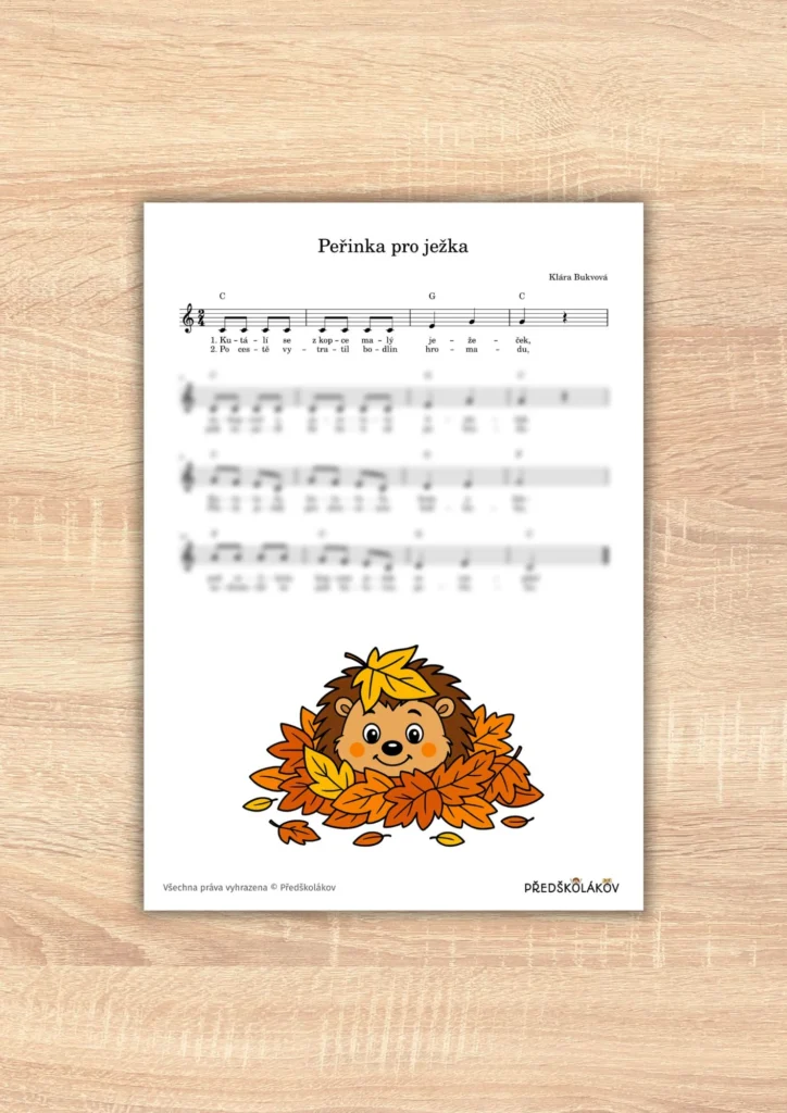 Peřinka pro ježka
